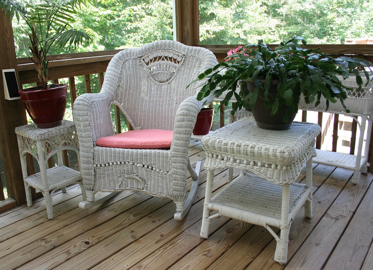 country living wicker porch frugal farm life homestead cottage